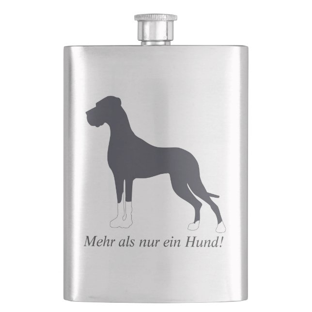 Boston Mantle Great Dane Flachmann (Vorderseite)