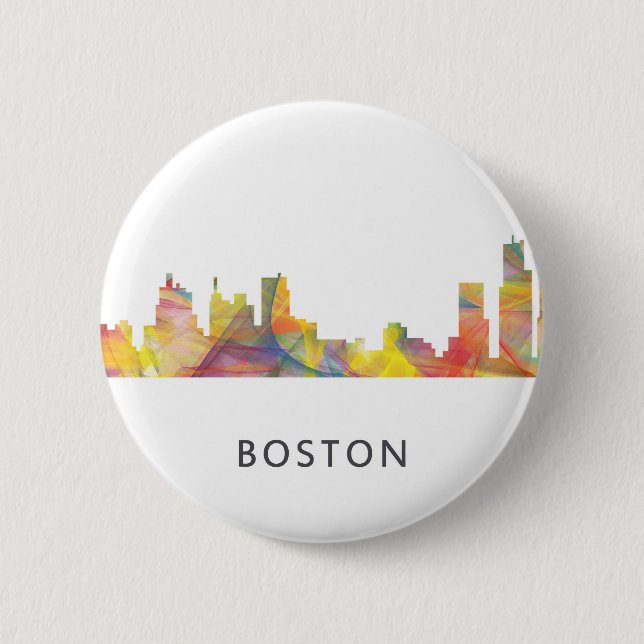 BOSTON-MASS.-SKYLINE WB1- BUTTON (Vorderseite)