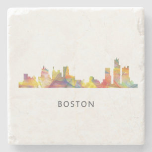 BOSTON-MASS.-SKYLINE WB1- STEINUNTERSETZER