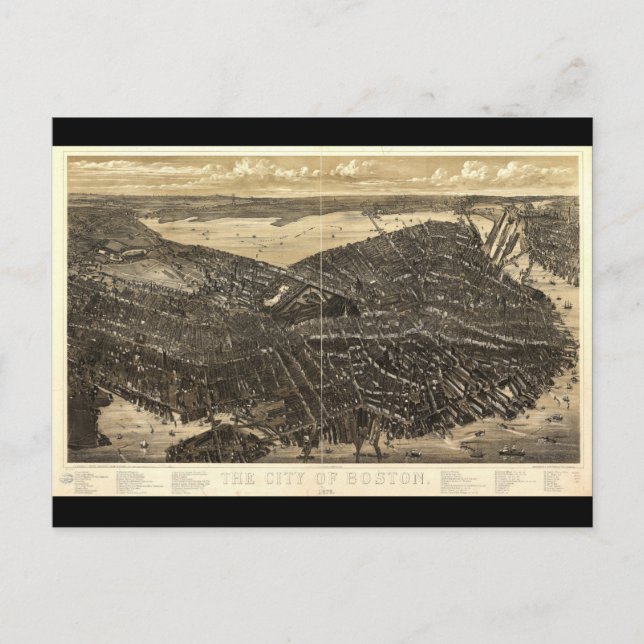 Boston Massachusetts (1879) Postkarte (Vorderseite)