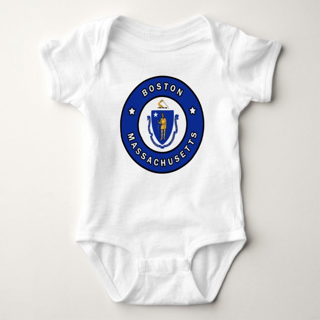 Boston Massachusetts Baby Strampler (Vorderseite)