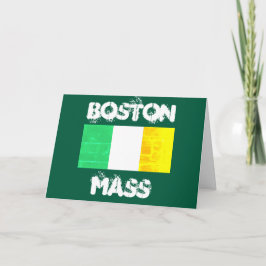 Boston Massachusetts Celtic Pride – Irische Flagge Dankeskarte