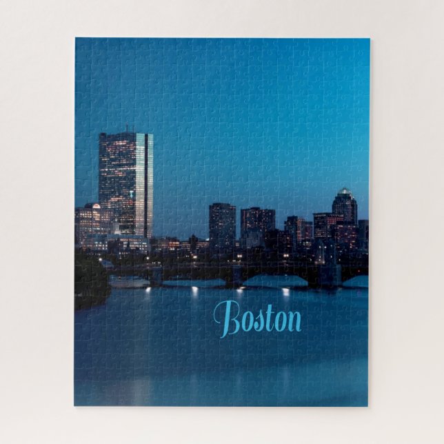 Boston Massachusetts City Skyline (Vertikal)