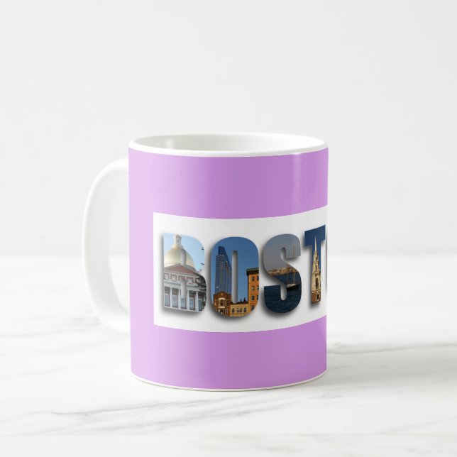 Boston Massachusetts City Travel Fotos Kaffeetasse (Vorderseite Links)