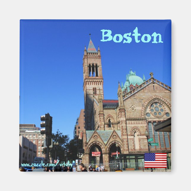 Boston Massachusetts Fotomagnet Magnet (Vorne)
