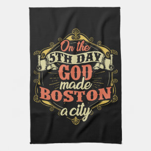Boston Massachusetts Geschirrtuch