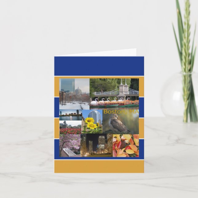 Boston, Massachusetts Karte (Vorderseite)