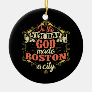 Boston Massachusetts Keramik Ornament