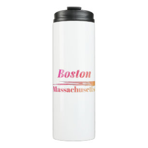 Boston Massachusetts Low Poly Thermosbecher