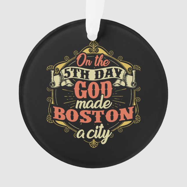 Boston Massachusetts Ornament (Vorderseite)
