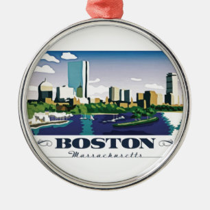 Boston, Massachusetts Ornament Aus Metall