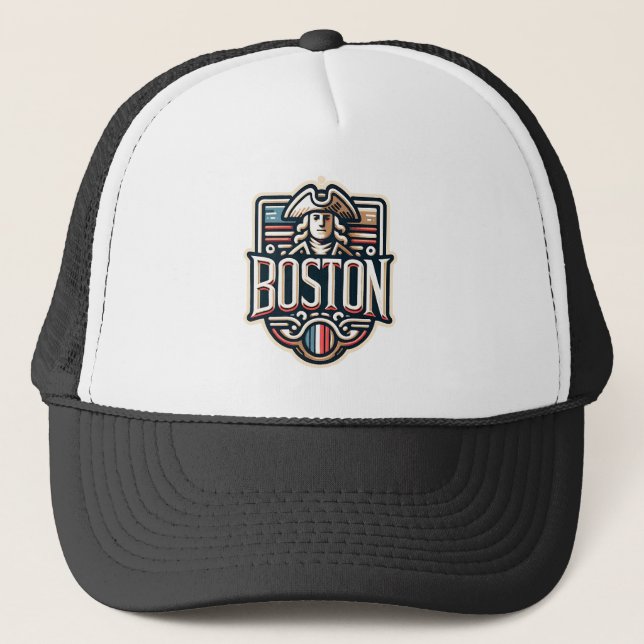 Boston Massachusetts Paul Revere Truckerkappe (Vorderseite)