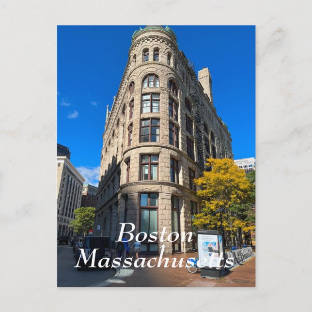 Boston Massachusetts Postkarte (Vorderseite)