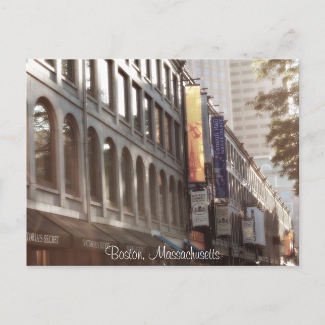 Boston, Massachusetts Postkarte (Vorderseite)
