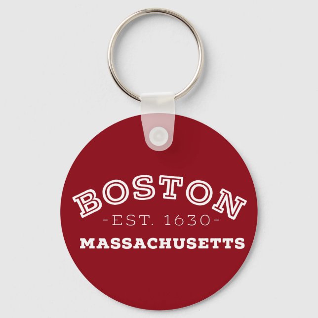 Boston Massachusetts Schlüsselanhänger (Vorderseite)