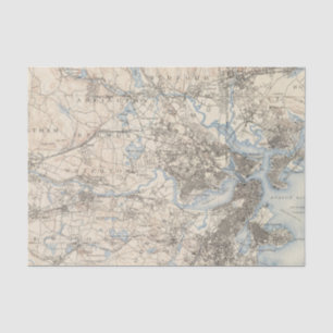 Boston, Massachusetts Seidenpapier