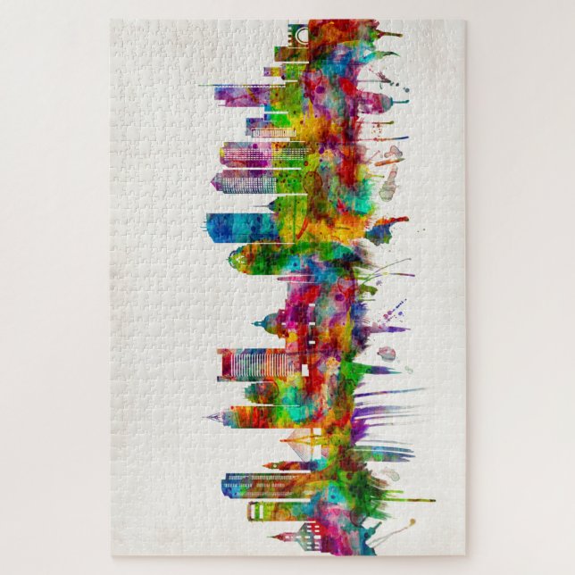 Boston Massachusetts Skyline (Vertikal)