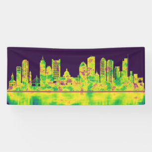 Boston Massachusetts Skyline Banner