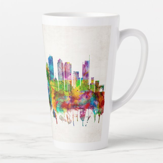 Boston Massachusetts Skyline Milchtasse (Rechts)
