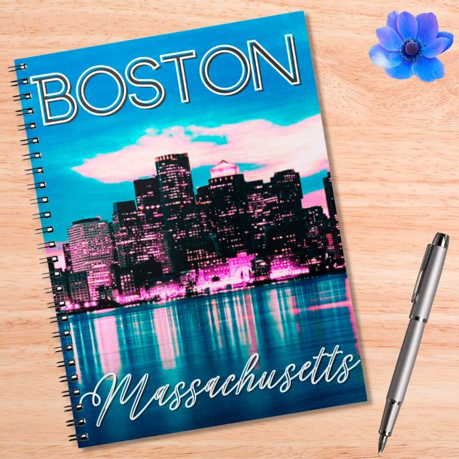 Boston Massachusetts Skyline Notizblock (Von Creator hochgeladen)