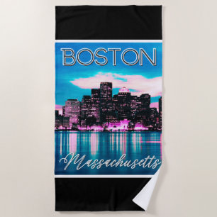 Boston Massachusetts Skyline Strandtuch