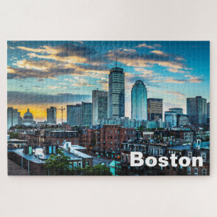 Boston Massachusetts Stadt Skyline Puzzle