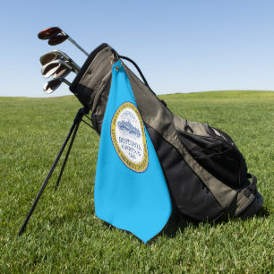 Boston (Massachusetts) - Stadtflagge Golfhandtuch