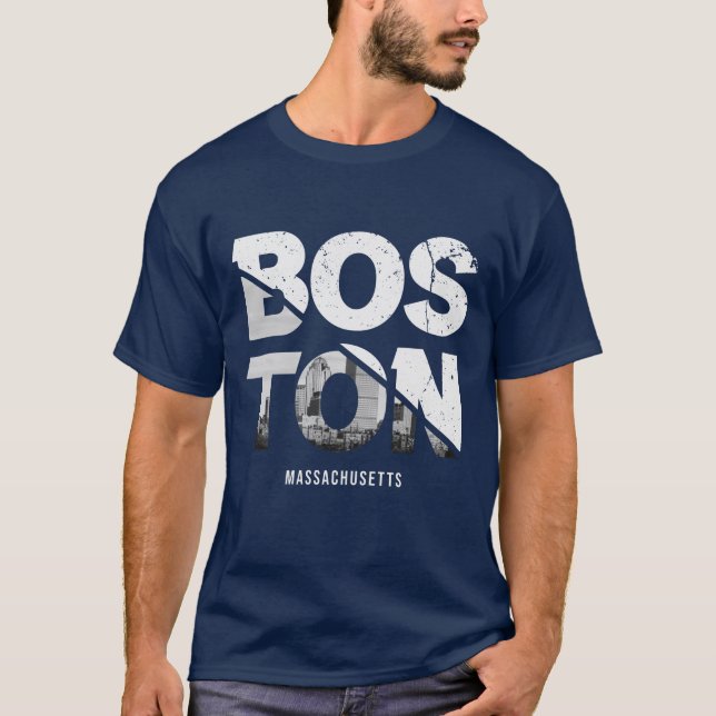 Boston Massachusetts T - Shirt (Vorderseite)