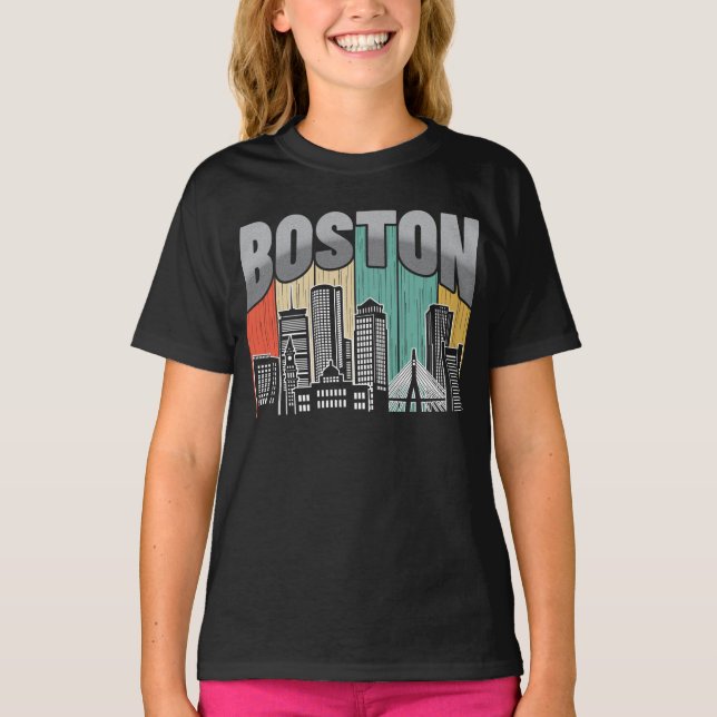 Boston Massachusetts T-Shirt (Vorderseite)