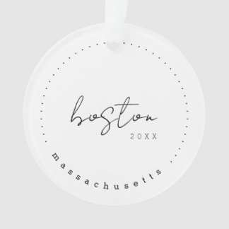 Boston, Massachusetts Travel United Staaten Simple Ornament