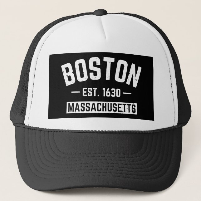 Boston Massachusetts Truckerkappe (Vorderseite)