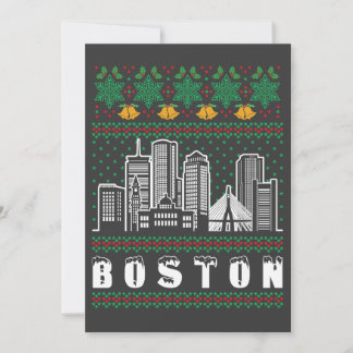Boston Massachusetts Ugly Christmas Einladung