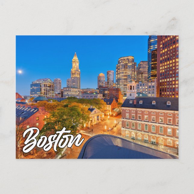 Boston, Massachusetts, USA Postkarte (Vorderseite)