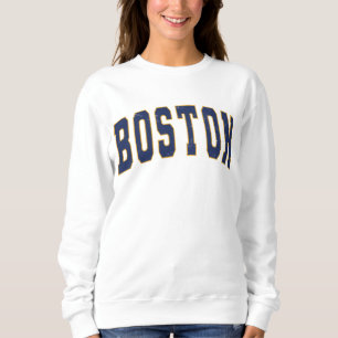 Boston Massachusetts Vintage College Stil Sweatshirt