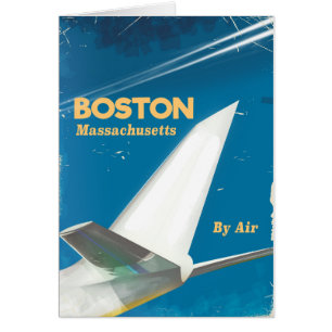 Boston Massachusetts Vintage-Flugposter