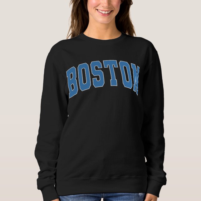 Boston Massachusetts Vintage Uni Style Sweats Sweatshirt (Vorderseite)