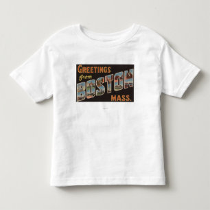 Boston, MassachusettsLarge Buchstabe-Szenen 3 Kleinkind T-shirt