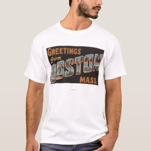 Boston, MassachusettsLarge Buchstabe-Szenen 3 T-Shirt