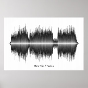 Boston mehr als ein Gefühl Soundwave Art Poster