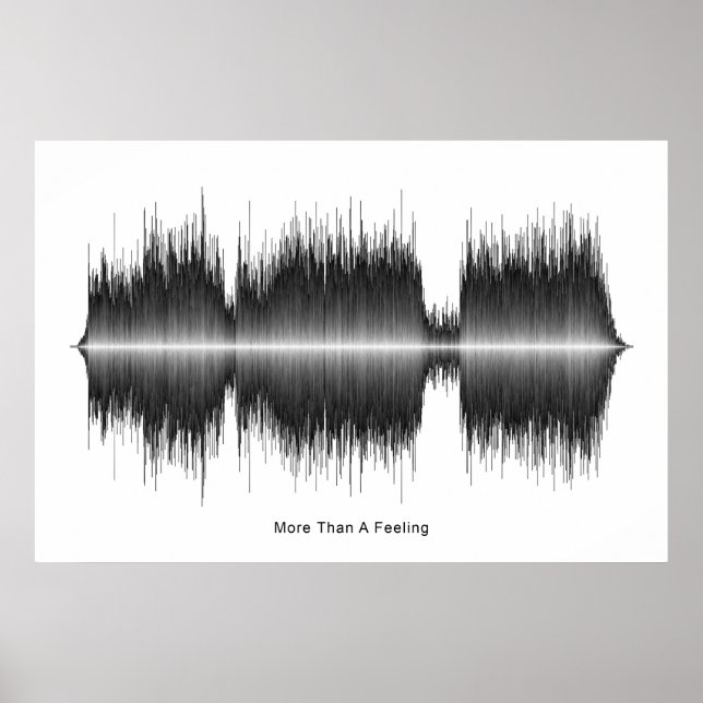 Boston mehr als ein Gefühl Soundwave Art Poster (Vorne)