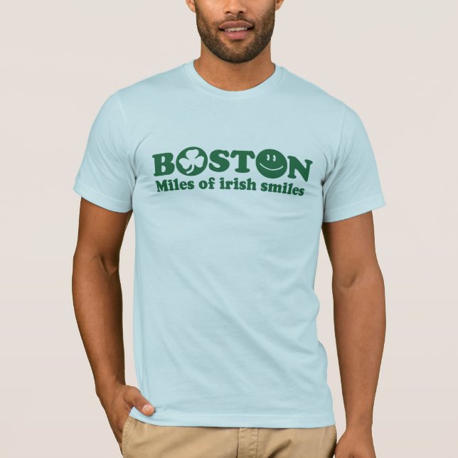 Boston Miles of Irish Smiles T-Shirt (Vorderseite)