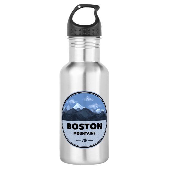 Boston Mountains Arkansas Camping Edelstahlflasche (Vorderseite)
