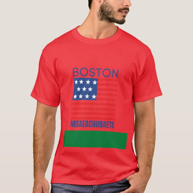 Boston Msaeachubaets 1 T-Shirt (Vorderseite)