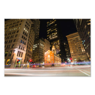 Boston Old Staat House Fotodruck