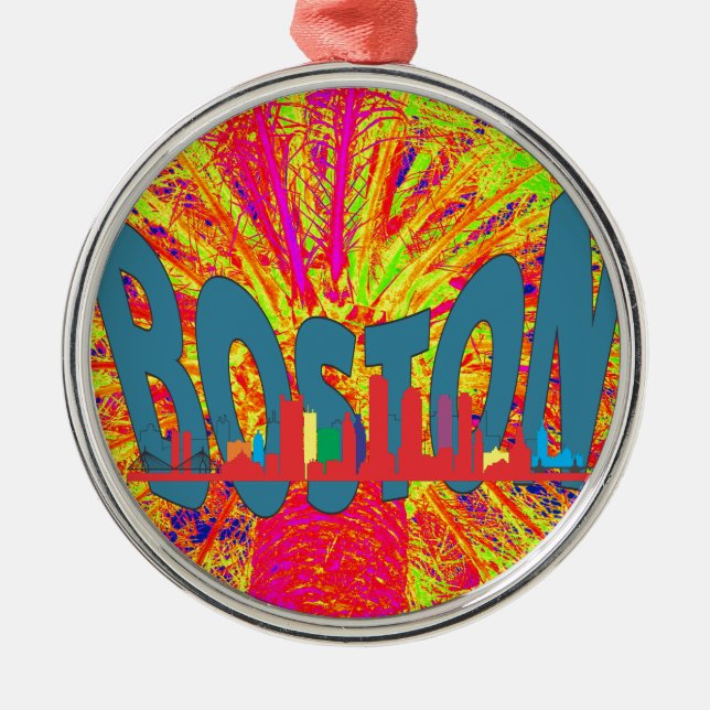 Boston Ornament Aus Metall (Vorne)