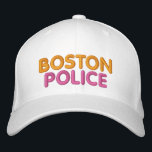 Boston Police bestickt Funny Hat Bestickte Baseballkappe<br><div class="desc">Boston Police. Boston Donuts hat nie so gut gekostet.</div>