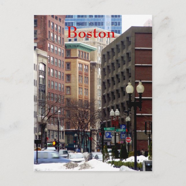 Boston Postkarte (Vorderseite)