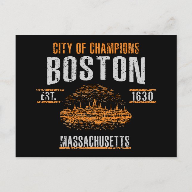 Boston Postkarte (Vorderseite)