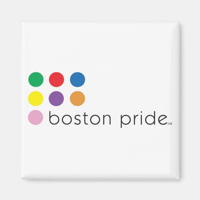 Boston Pride Magnet Square (Vorne)