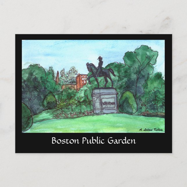 Boston Public Garden Postcard Postkarte (Vorderseite)